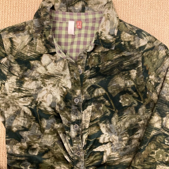 Dark green fitted shirt dress - Picture 1 of 8